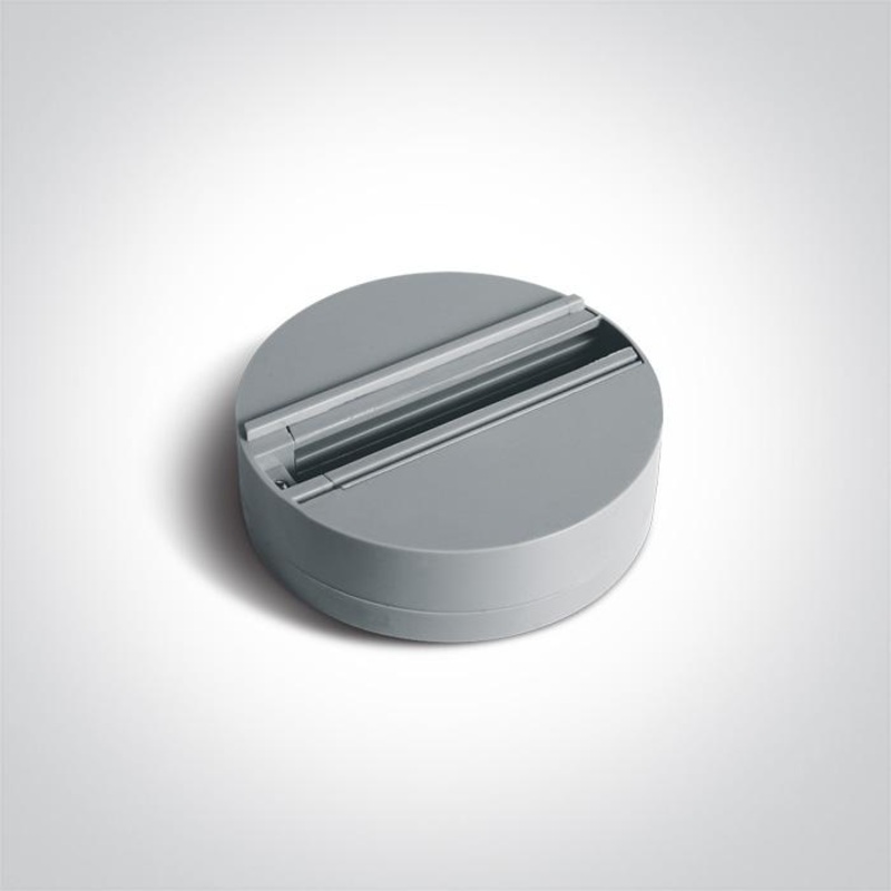 3-Circuit 41030/g Grey Surface Light Mount Base For Track Spotlights