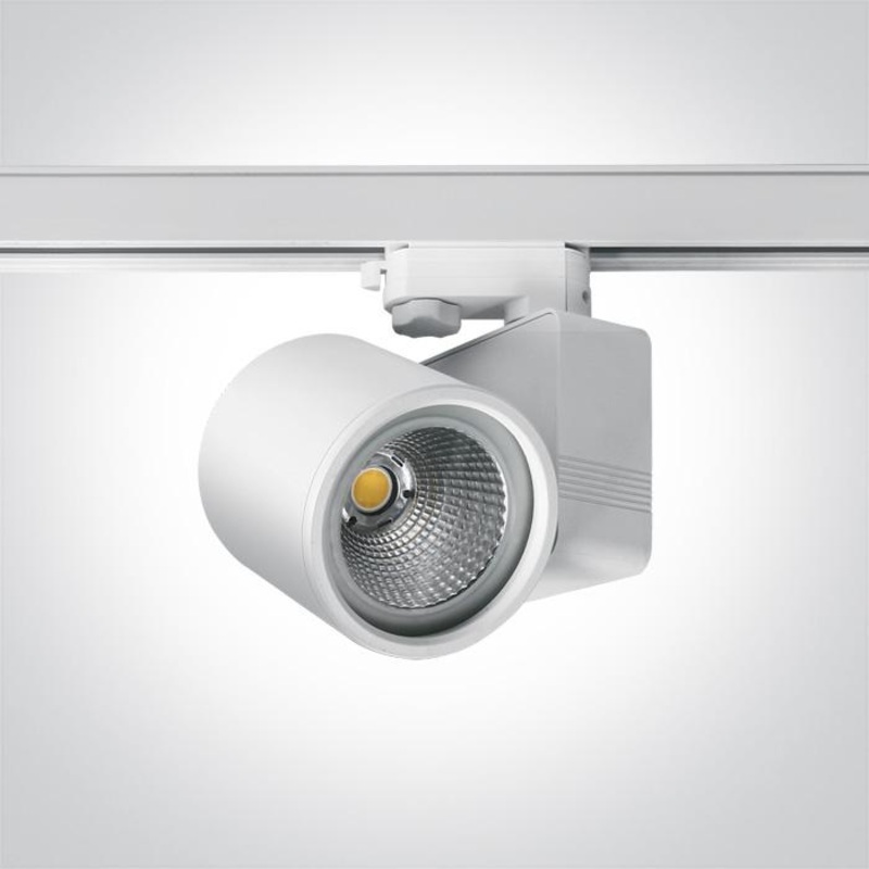 3 Circuit Tracklight White Circular Warm White LED built in 1960lm 26W Die Cast One Light SKU:65226T/W/W
