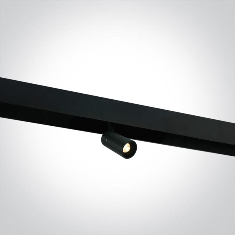 3W spot for magnetic track, ideal for shops and showrooms. One Light. 42122A/B/W