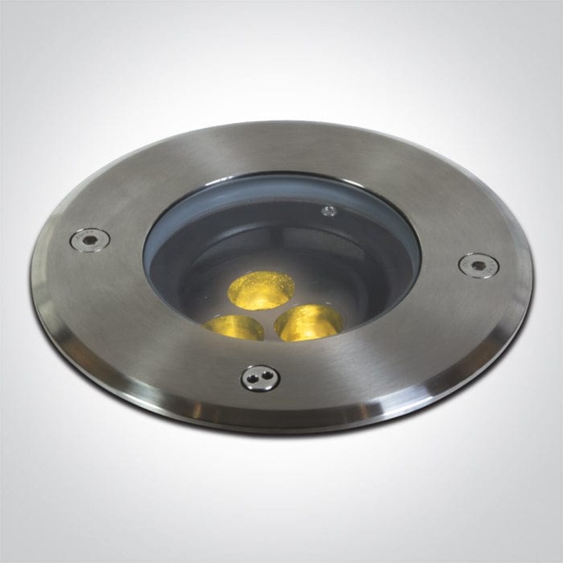 3x1,5W COB LED inground uplight with a 36 beam which is tiltable +/-20. One Light. 69074A/W