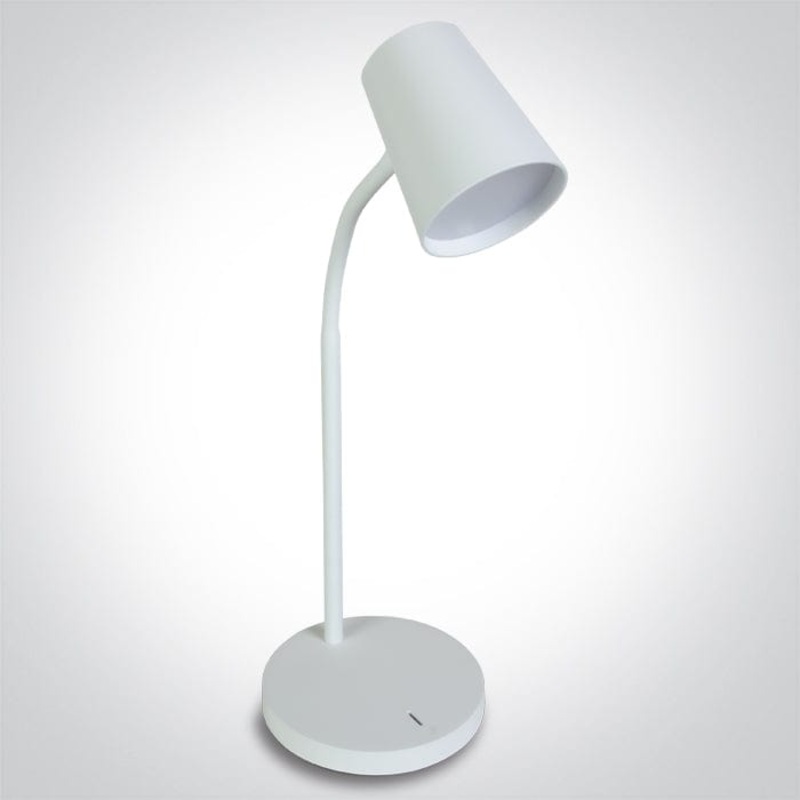5W 3-step dimmable table lamp with touch switch on base, IP20. One Light. 61110/W/W