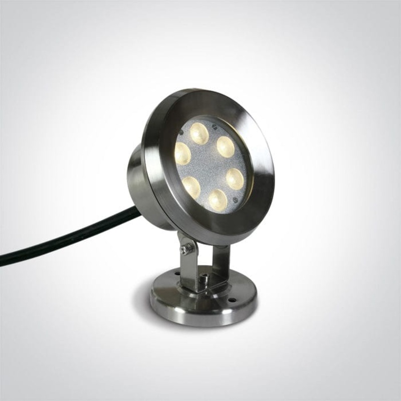 6x1w Led Cool White Ss316 Ip68 Adjustable Underwater 24v Spotlight, Ip68.