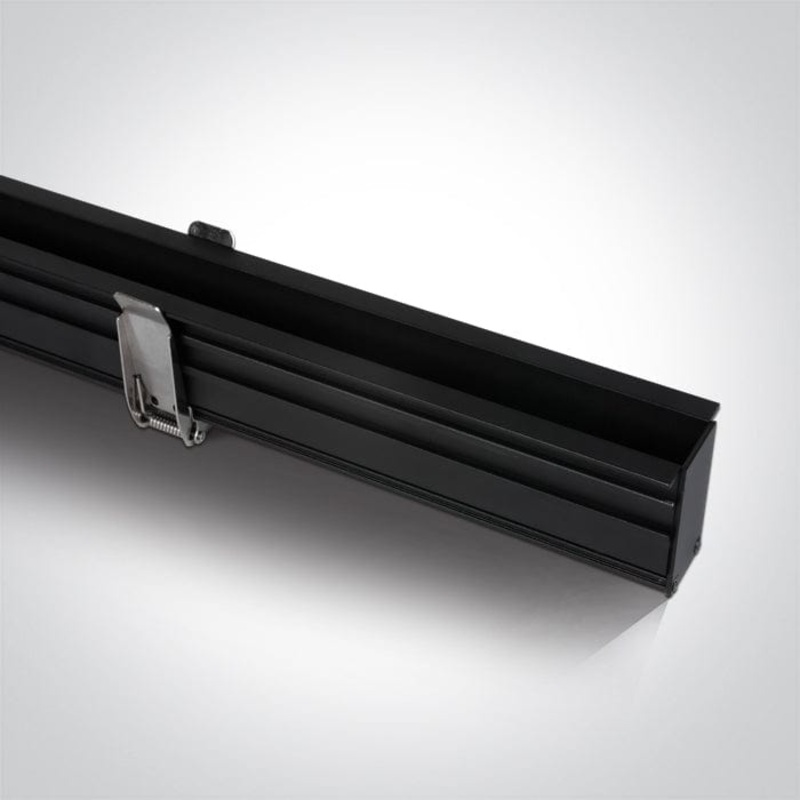 1 meter MIDI Recessed black magnetic profile ON/OFF and DALI 48V . One Light. 42001RB/B