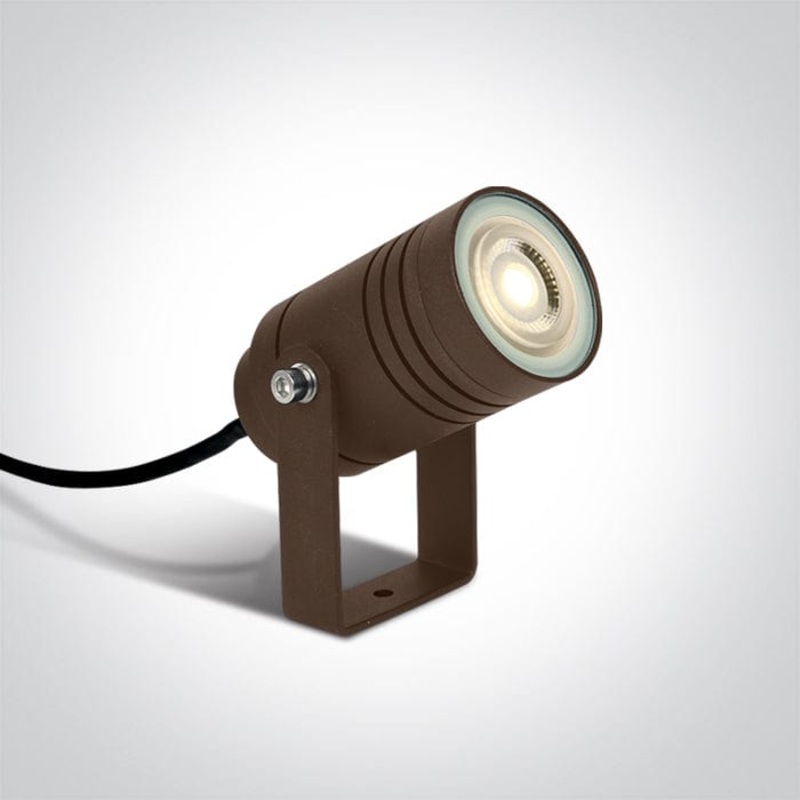 10W garden spot, MR16, GU10, IP65, supplied with spike, for garden illumination. One Light. 67198G/BR