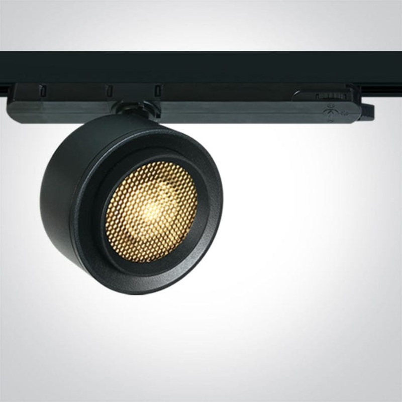 3 Circuit Black 28W LED zoomable track spotlight 15-45 with removable honeycomb.Complete with 700mA driver.  One Light SKU:65662BT/B/W