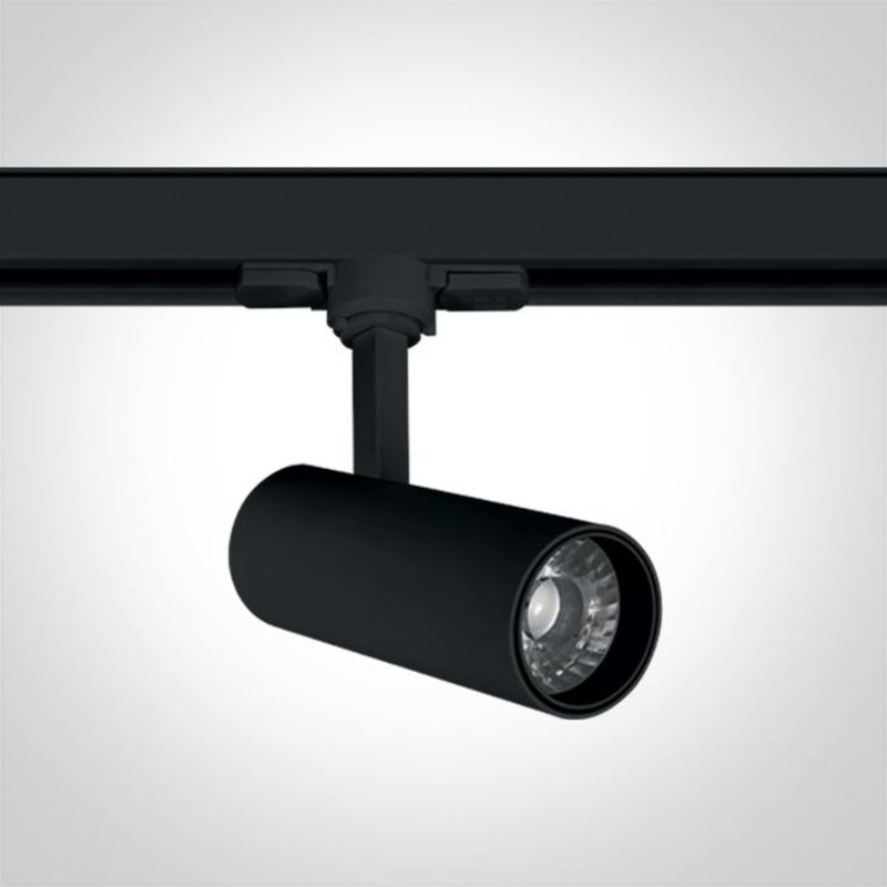 3 Circuit Tracklight Black Circular Cool White LED built in 850lm 10W Aluminium One Light SKU:65642AT/B/C