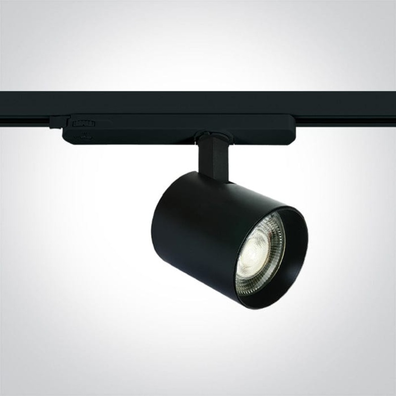 3 Circuit Tracklight Cool White 10W/15W/20W CRI90 Adjustable power LED track spotlight, ideal for shops and showrooms.  One Light SKU:65660AT/B/C