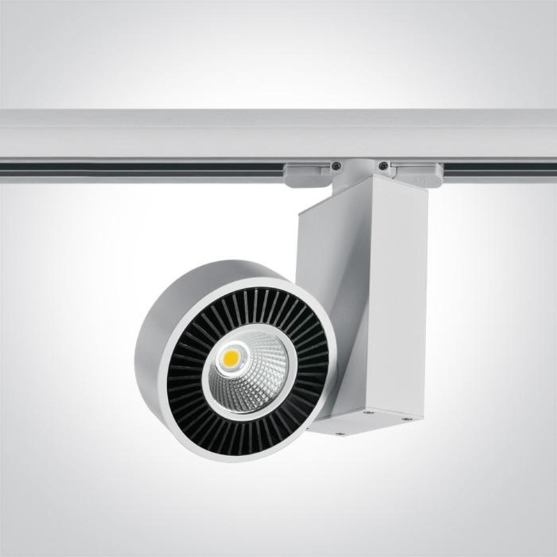 3 Circuit Tracklight White Circular Warm White LED built in 1460lm 20W Aluminium One Light SKU:65620T/W/W
