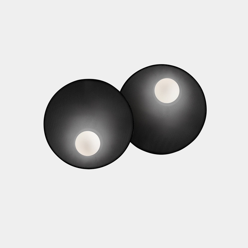 WALL FIXTURE TRIP DOUBLE 300MM / 300MM E14 18 BLACK 05-8361-05-05