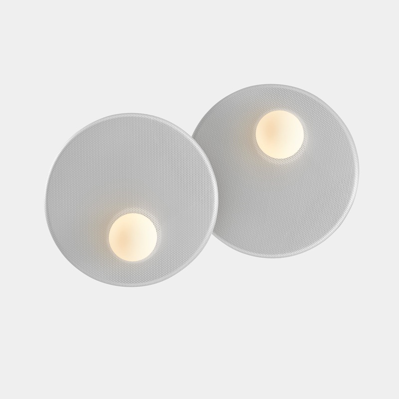 WALL FIXTURE TRIP DOUBLE 300MM / 300MM E14 18 STONE GREY 05-8361-05-EM