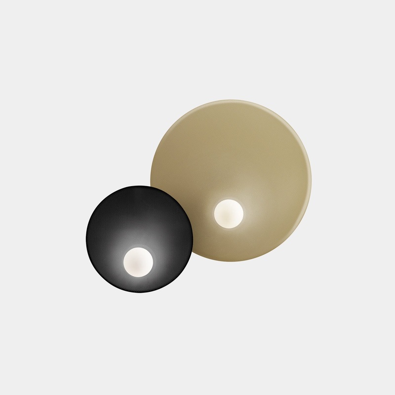 WALL FIXTURE TRIP DOUBLE 460MM / 300MM E14 18 BLACK/MATT GOLD 05-8359-05-DP