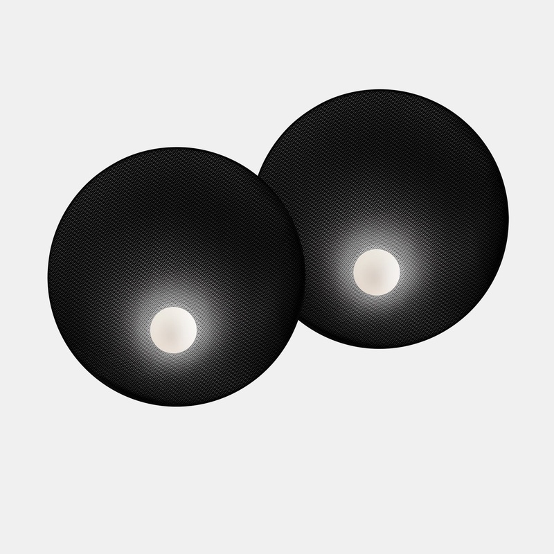 WALL FIXTURE TRIP DOUBLE 460MM / 460MM E14 18 BLACK 05-8360-05-05