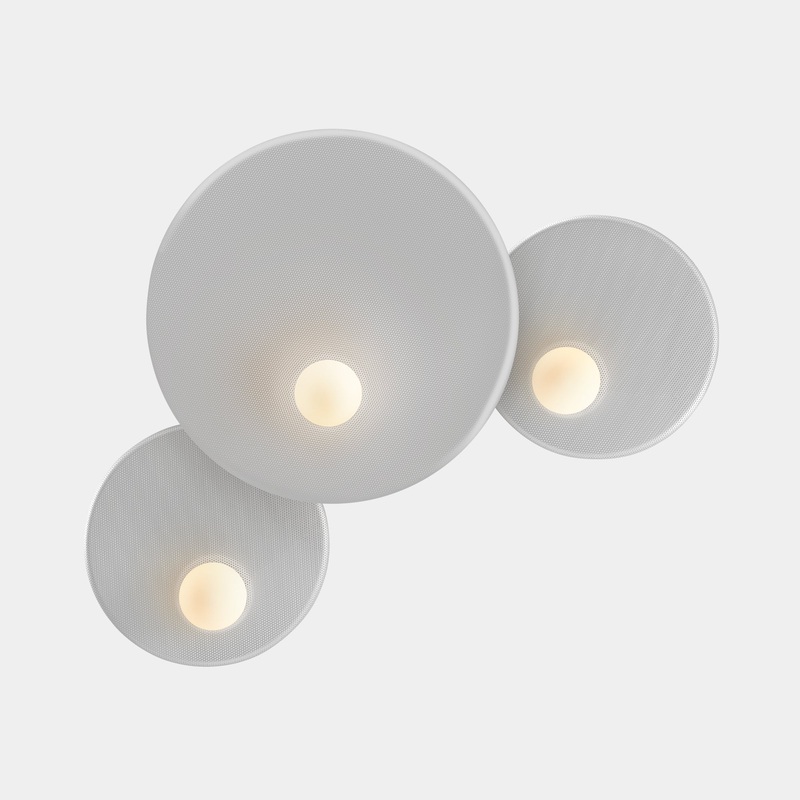 WALL FIXTURE TRIP TRIPLE 300MM / 460MM / 300MM E14 27 STONE GREY 05-8363-05-EM