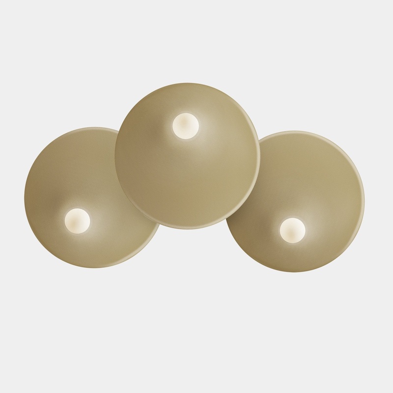 WALL FIXTURE TRIP TRIPLE 460MM / 460MM / 460MM E14 27 MATTE GOLD 05-8362-05-DN