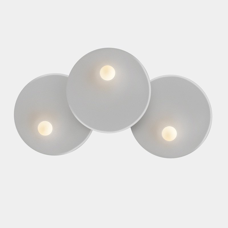 WALL FIXTURE TRIP TRIPLE 460MM / 460MM / 460MM E14 27 STONE GREY 05-8362-05-EM