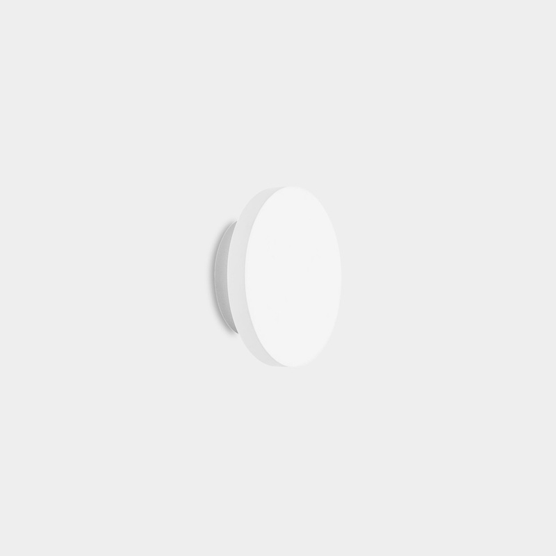 WALL FIXTURE GES DECO ROUND 150MM LED 4 LED WARM-WHITE 3000K ON-OFF WHITE 386L 05-7641-14-14