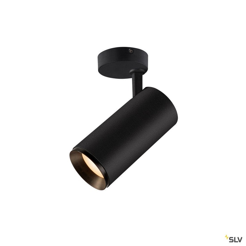 Numinos Spot Phase L, Indoor Led Recessed Ceiling Light Black/black 3000k 24