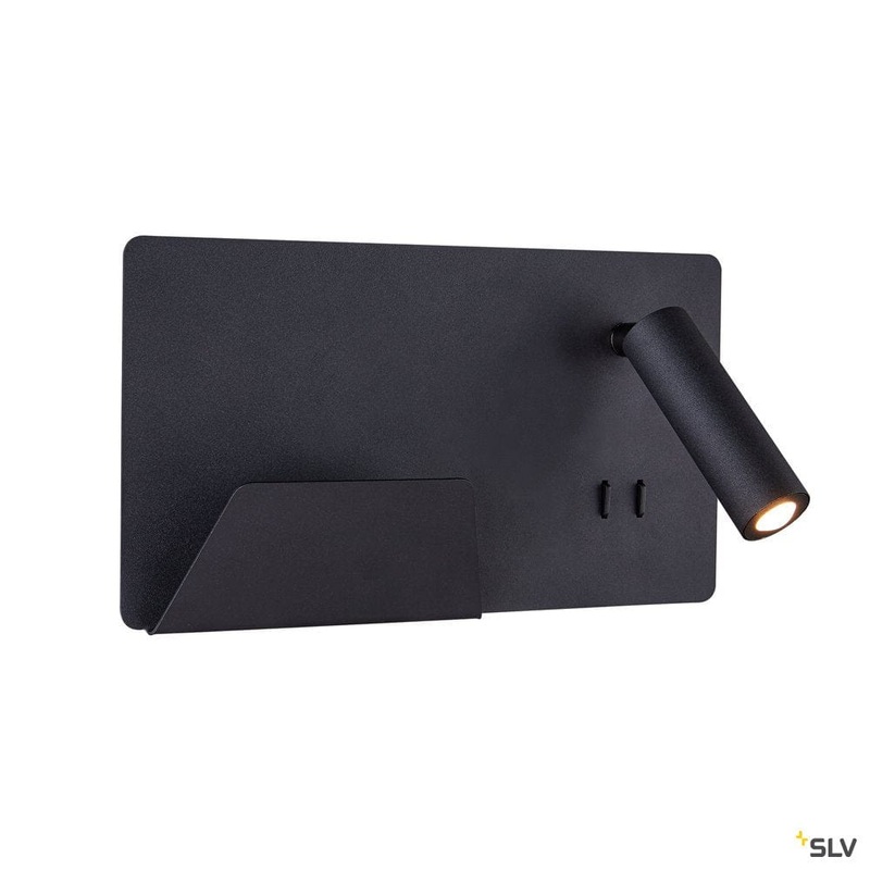 Somnila Spot Indoor Led Surface-mounted Wall Light 3000k Black Version Left Incl. Usb Connection