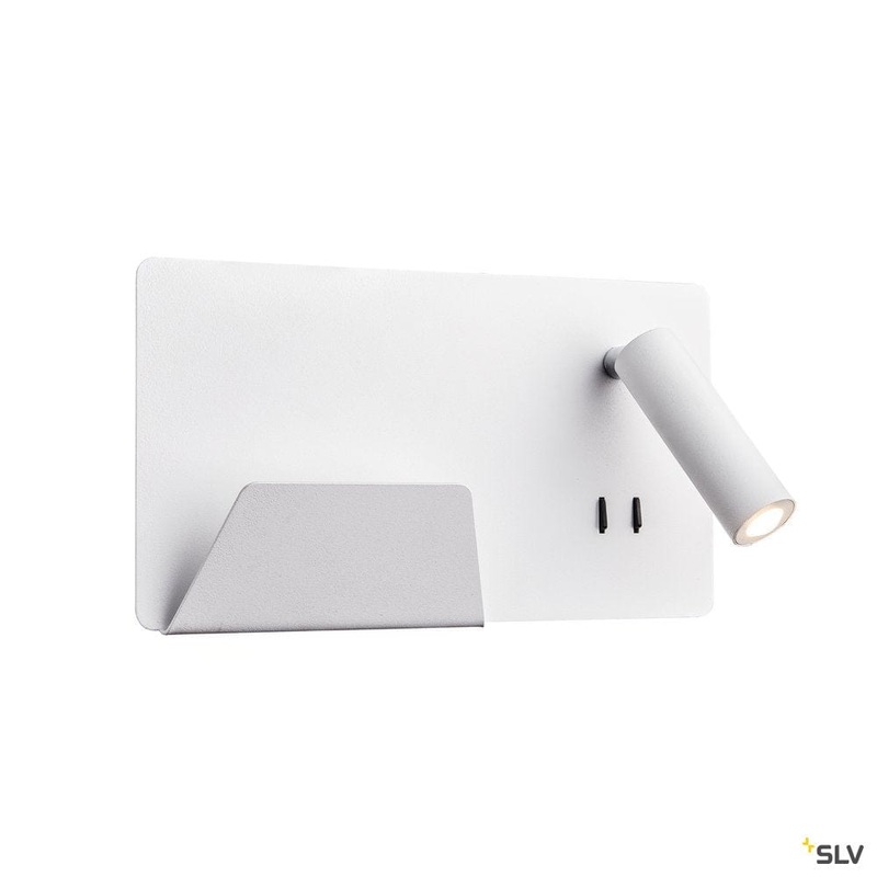 Somnila Spot Indoor Led Surface-mounted Wall Light 3000k White Version Left Incl. Usb Connection