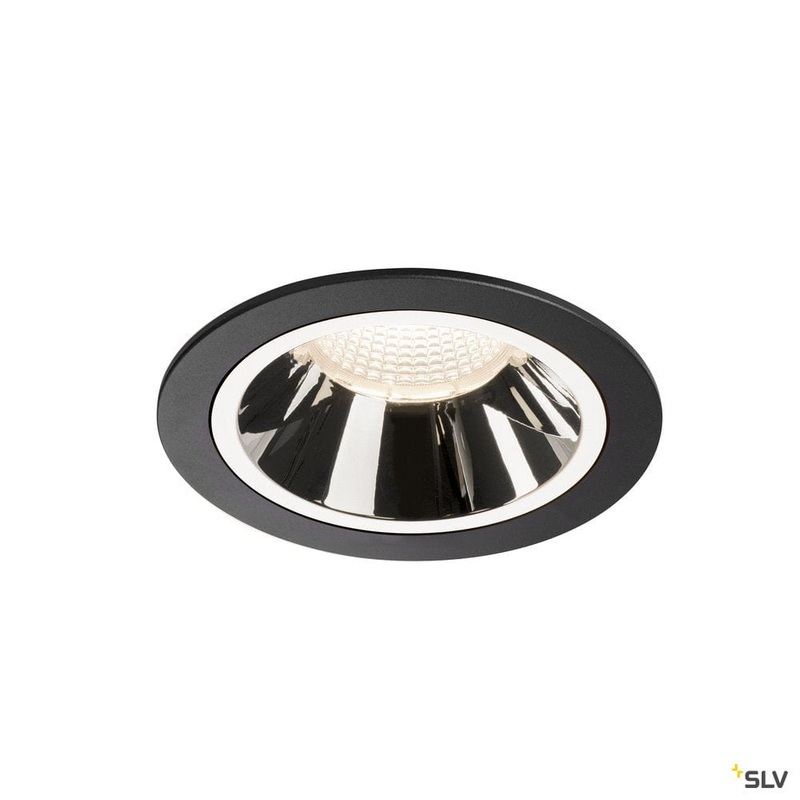 Numinos Dl L, Indoor Led Recessed Ceiling Light Black/chrome 4000k 20
