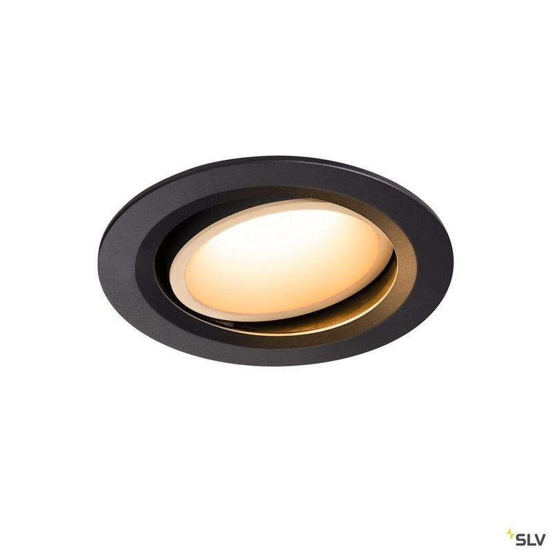 Numinos Dl L, Indoor Led Recessed Ceiling Light Black/white 2700k 20 Gimballed, Rotating And Pivoting