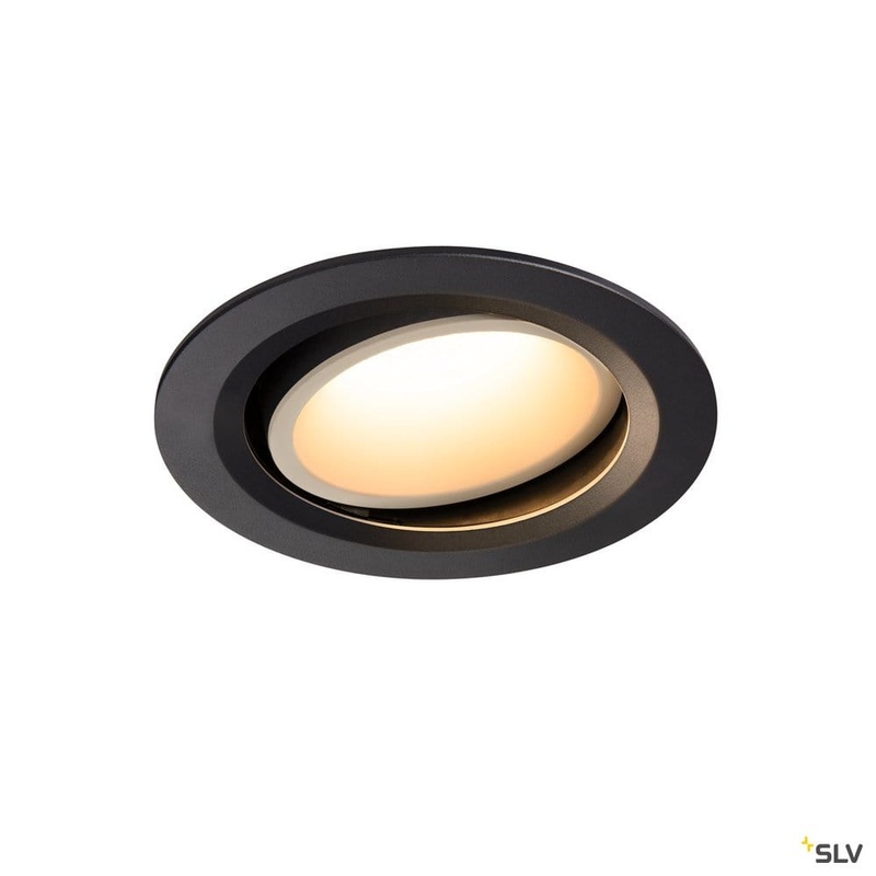 Numinos Dl L, Indoor Led Recessed Ceiling Light Black/white 3000k 20 Gimballed, Rotating And Pivoting