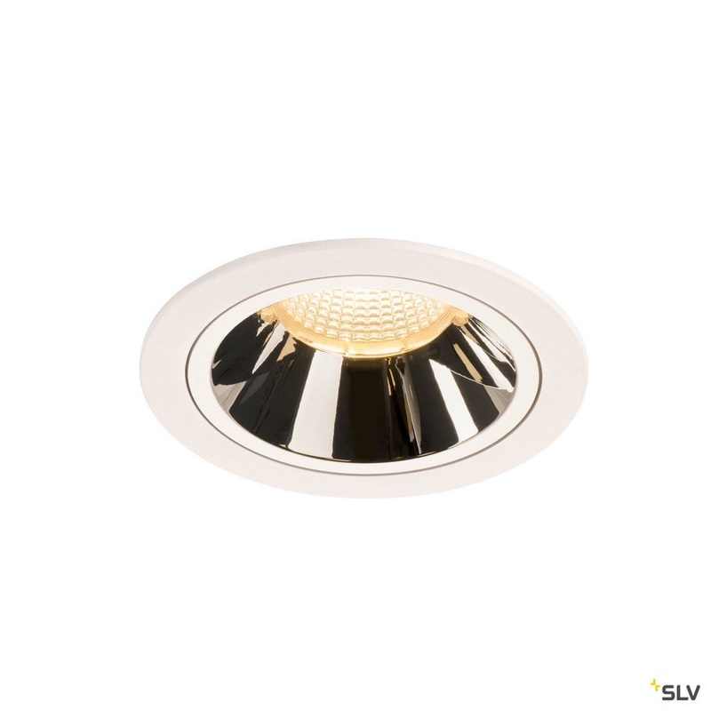 Numinos Dl L, Indoor Led Recessed Ceiling Light White/chrome 3000k 20