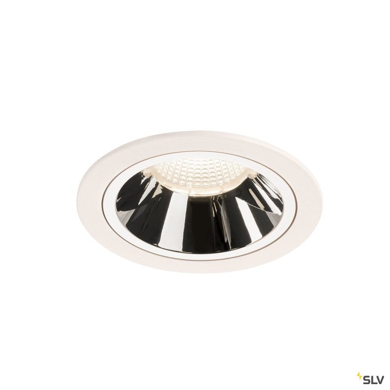 Numinos Dl L, Indoor Led Recessed Ceiling Light White/chrome 4000k 20