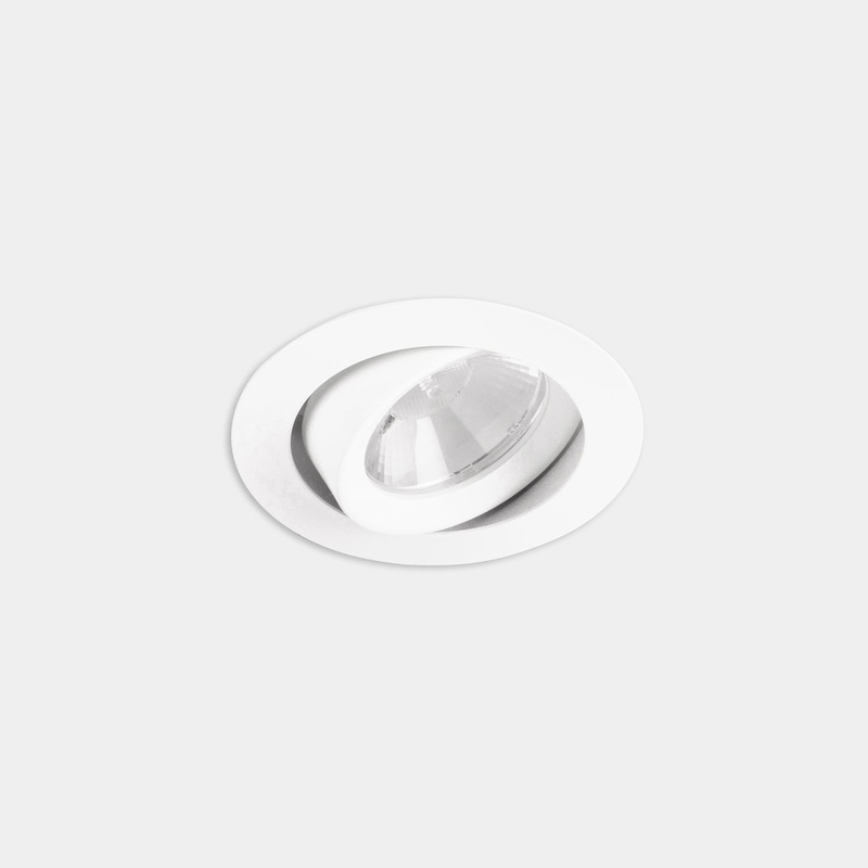 AG12-18X9S2TS14, DOWNLIGHT PLAY FLAT ROUND ADJUSTABLE 19.8W LED WARM-WHITE 4000K CRI 92 18.7, White, Transparent