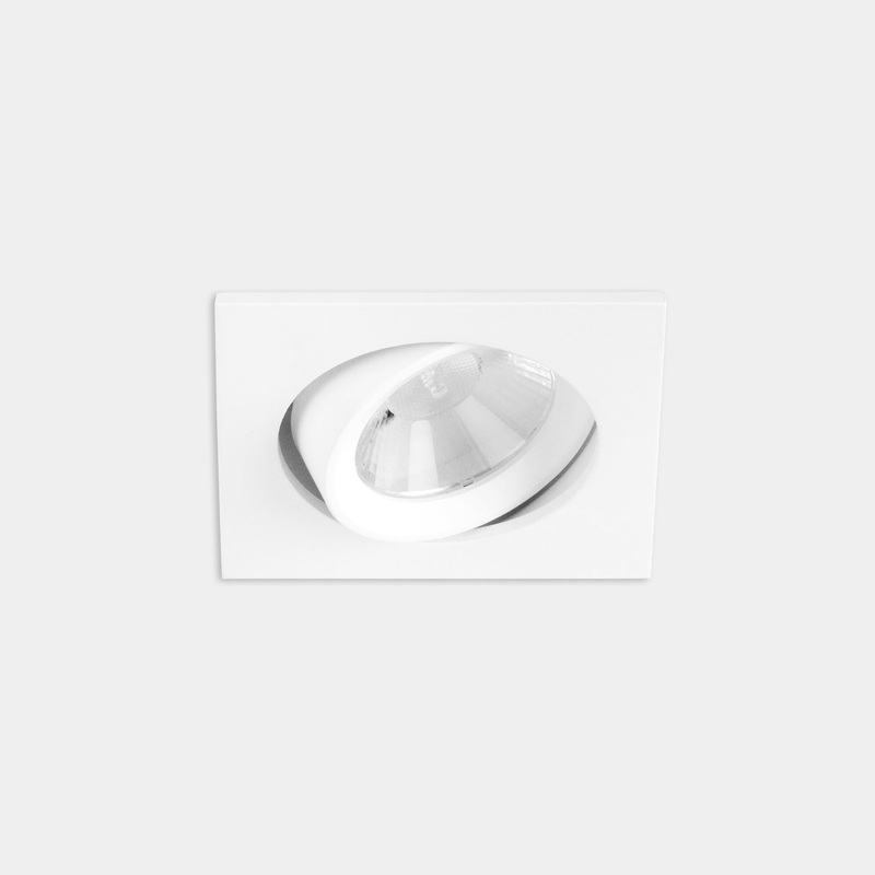 AG21-18W9F1TS14, DOWNLIGHT PLAY FLAT SQUARE ADJUSTABLE 19.8W LED WARM-WHITE 3000K CRI 92 50.9 P, White, Transparent