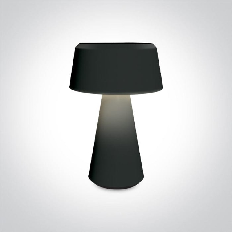Black Rechargeable table lamp suitable for indoor/outdoor use, IP65.Charging time 3,5HrsWorking time 4Hrs (100%) / 8Hrs (50%) / 15Hrs (25%)   One Light SKU:61088/B