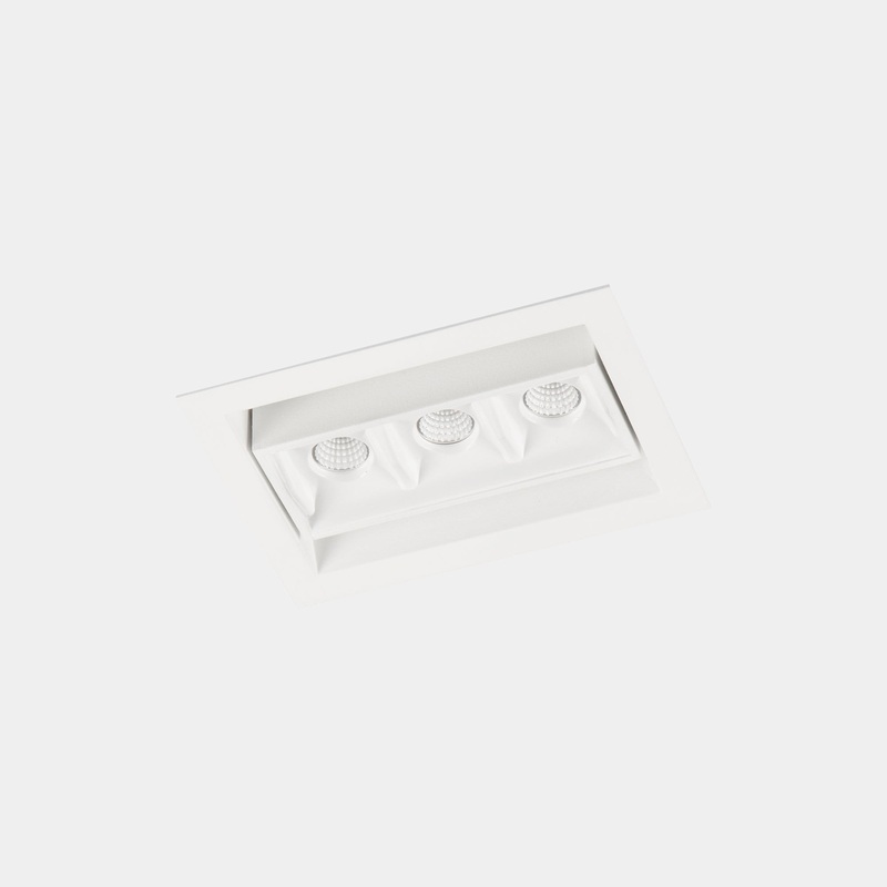 90-7101-14-14, DOWNLIGHT BENTO ADJUSTABLE 3 LEDS 6.1W LED WARM-WHITE 3000K CRI 92 15.8  , White