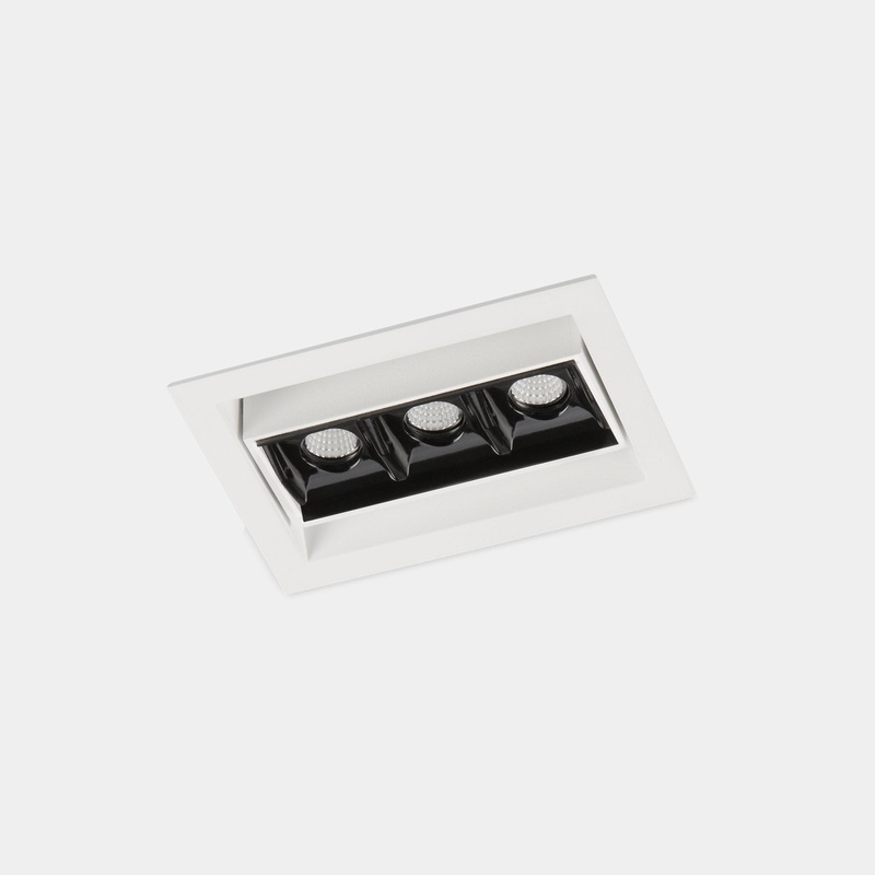90-7101-14-60, DOWNLIGHT BENTO ADJUSTABLE 3 LEDS 6.1W LED WARM-WHITE 3000K CRI 92 18.1  , White