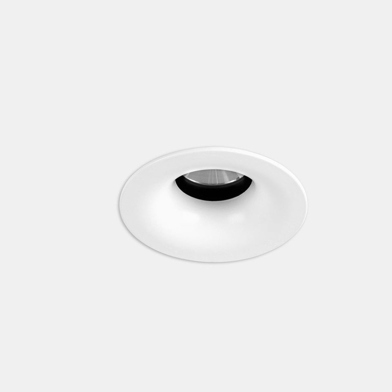 Downlight Play Soft Round Fixed Trimless Dimmable 14.3 LED warm-white 3000K CRI 90 33.5 PHASE CUT White IP54 1237lm
