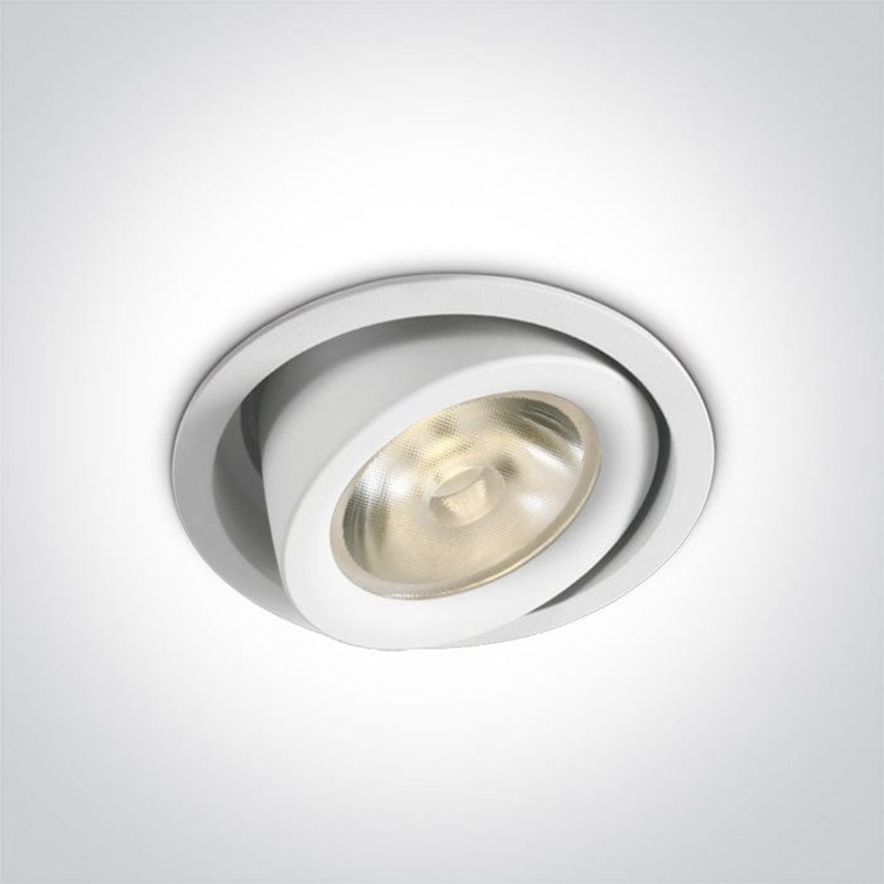 LED Downlight White Circular Warm White LED 2210lm Die Cast One Light SKU:11126F/W/W