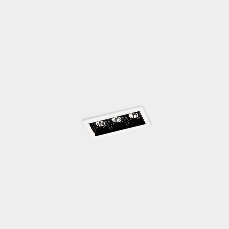 90-6368-14-60, DOWNLIGHT BENTO STANDARD 3 LEDS TRIM 6.1W LED WARM-WHITE 2700K CRI 92 47.7 WHI, White, Black