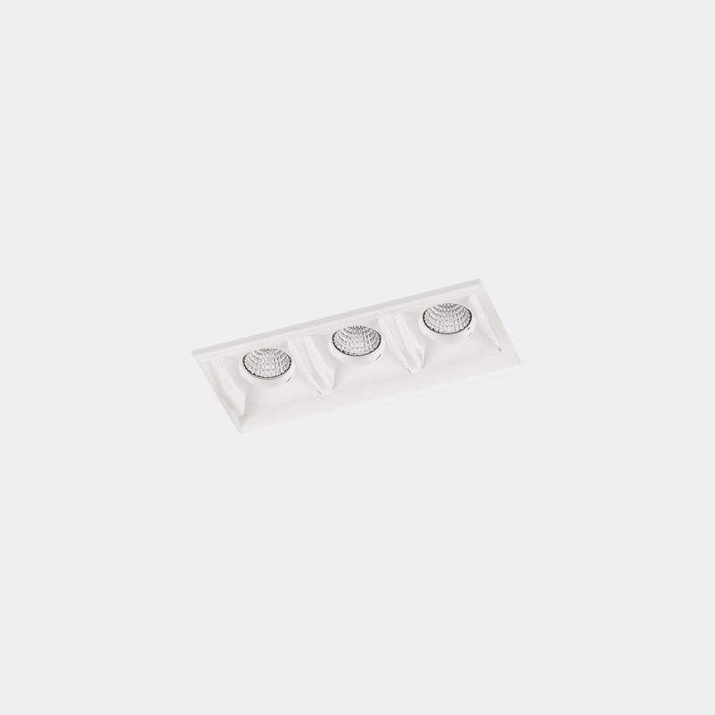 90-6166-14-14, DOWNLIGHT BENTO STANDARD 3 LEDS TRIMLESS 6.1W LED WARM-WHITE 3000K CRI 92 47.7, White