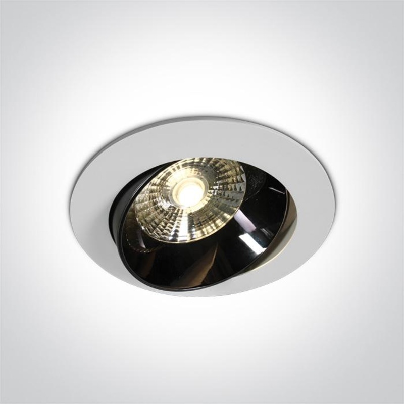 LED Downlight White Circular Warm White LED built in 1700lm 20W Die Cast One Light SKU:11120E/W/W