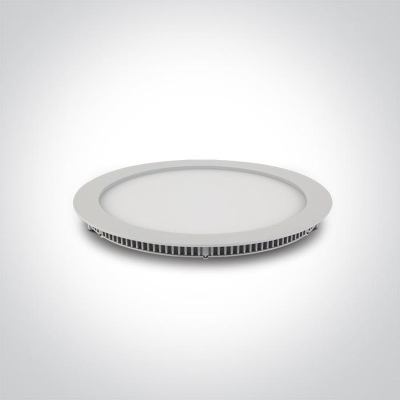 LED Downlight White Circular Cool White LED built in 2100lm 30W Die Cast One Light SKU:10130FA/W/C