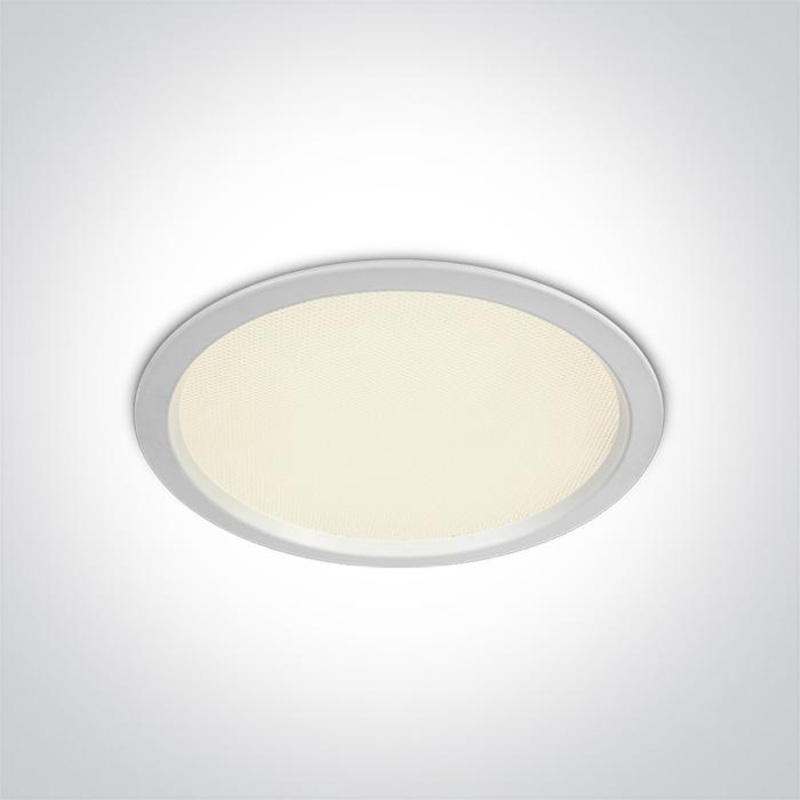 LED Downlight White Circular Cool White LED built in 2250lm 30W Die Cast One Light SKU:10130U/W/C