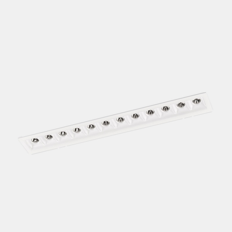 90-6381-14-14, DOWNLIGHT BENTO STANDARD 12 LEDS TRIM 24.4W LED WARM-WHITE 3000K CRI 92 47.7 W, White