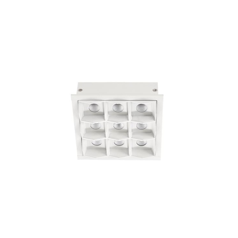 90-6389-14-14, DOWNLIGHT BENTO STANDARD SQUARE TRIM 18.3W LED WARM-WHITE 3000K CRI 92 15.8 WH, White