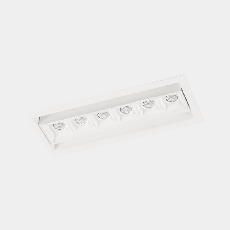 90-7192-14-14, DOWNLIGHT BENTO ADJUSTABLE 6 LEDS 12.2W LED WARM-WHITE 3000K CRI 92 47.7 , White