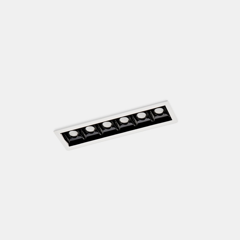 90-6370-14-60, DOWNLIGHT BENTO STANDARD 6 LEDS TRIM 12.2W LED WARM-WHITE 2700K CRI 92 15.8 WH, White, Black
