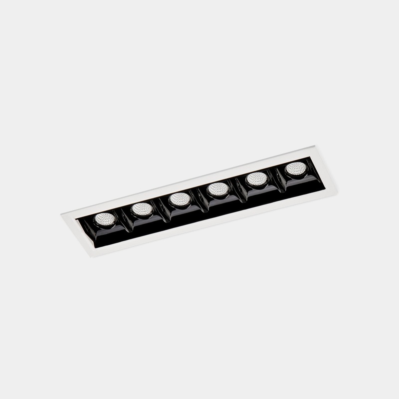 90-6371-14-60, DOWNLIGHT BENTO STANDARD 6 LEDS TRIM 12.2W LED WARM-WHITE 3000K CRI 92 18 WHITE, White