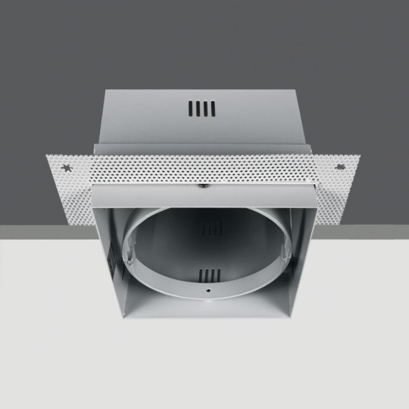 Downlight White Rectangular Metal One Light SKU:51100TR/W