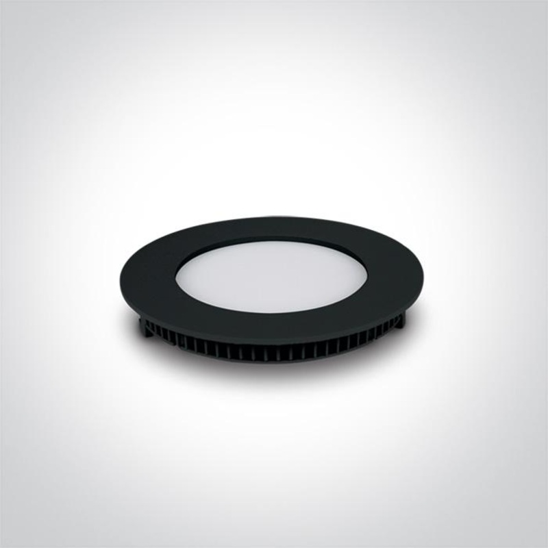 LED Downlight Black Circular Cool White LED built in 560lm 8W Die Cast One Light SKU:10108FA/B/C