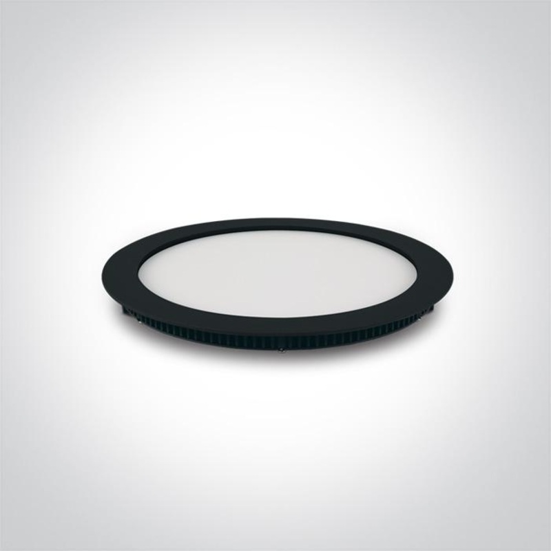 LED Downlight Black Circular Warm White LED built in 1080lm 18W Die Cast One Light SKU:10118FA/B/W