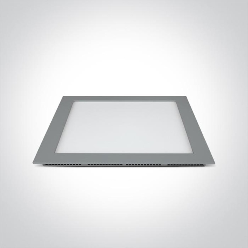 LED Downlight Grey Rectangular Warm White LED built in 1800lm 30W Die Cast One Light SKU:50130FA/G/W