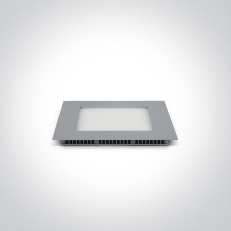 LED Downlight Grey Rectangular Warm White LED built in 960lm 16W Die Cast One Light SKU:50116FA/G/W